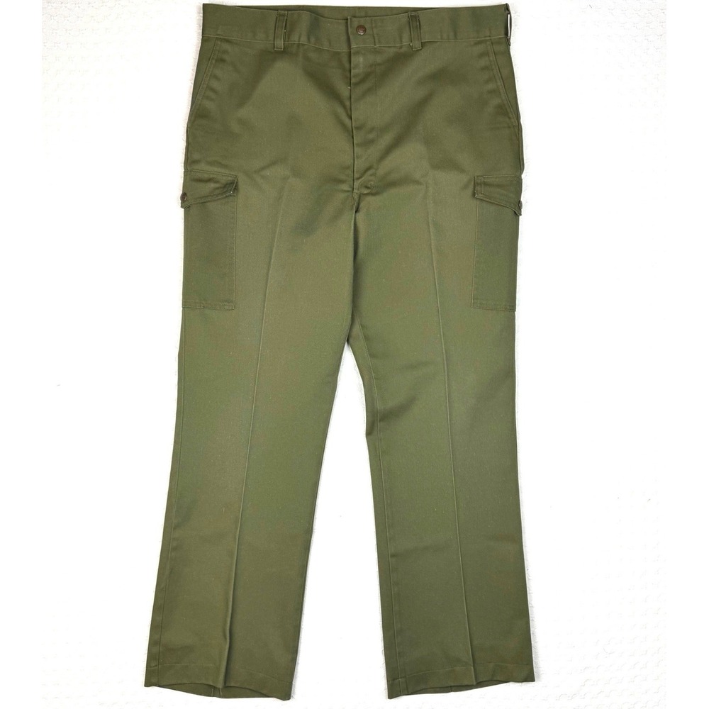 Vintage Boy Scouts of America Official Uniform Cargo Pants Mens 38x30.5 Green